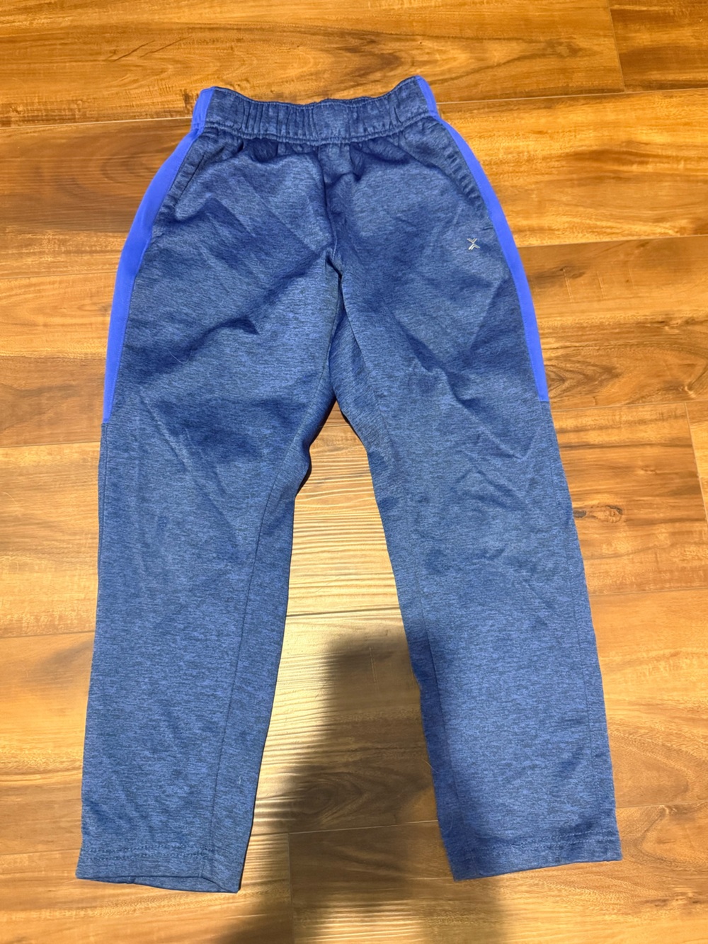 Xersion Blue Heather Joggers with Royal Side Stripes